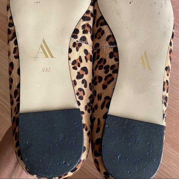 Ava & Aiden Leopard Print Calf Hair Pointed Toe Flats Women’s 6M - Picture 7 of 9
